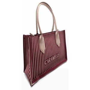 TAC MONI BURGUNDY TEXTILE/KNIT BAG -