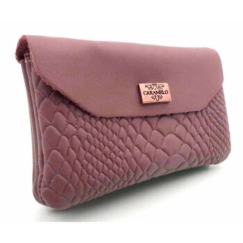 MONEDERO PIEL SNIKE DOBLE GRANDE CON SOLAPA TEJA -