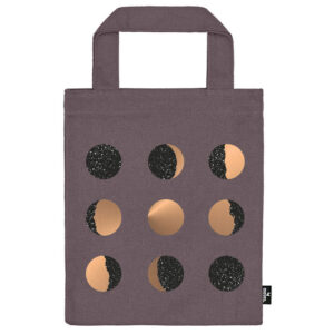 CLOTH BAG FOR BOOK WITH MOON PHASES -