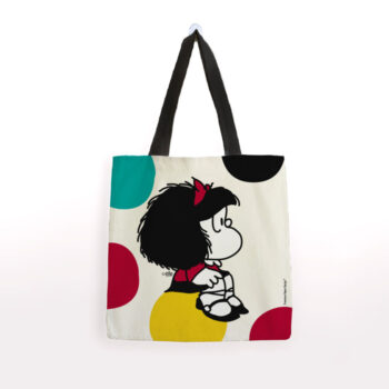 BOLSA ALGODON MAFALDA MEDIANA-SOBRE PELOTA -
