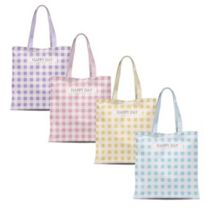 ASSORTED GINGHAM BASICS COTTON BAGS -