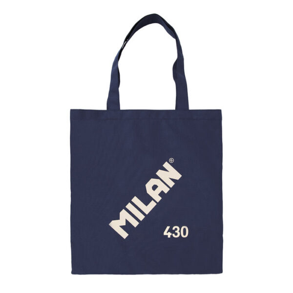 BOLSA TELA MILAN TOTE BAG SERIE 1918 AZUL MARINO -