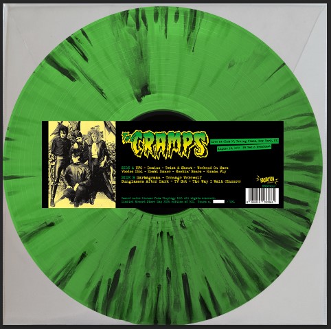 the cramps live plaza rsd splatter green vinyl