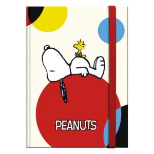 LIBRETA TAPA DURA PEQUEÑA A7 SNOOPY COLORFULL - PREMIUM PAPER Colección SNOOPY COLORFUL