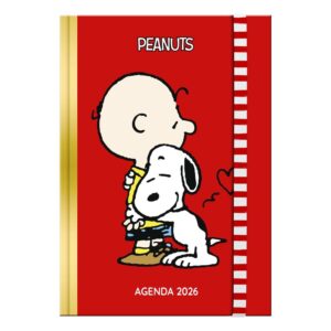 AGENDA ANUAL BOOK A6 D/P SNOOPY 2026 - PREMIUM PAPER AGENDAS Colección SNOOPY