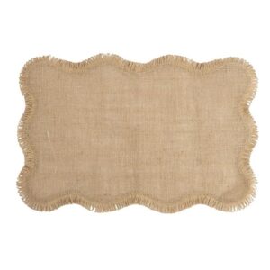 MANTEL INDIVIDUAL 30X45CM YUTE ONDAS NATURAL - DCASA Colección SIN COLECCION