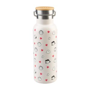 BOTELLA METALICA 500ML CON ASA SNOOPY LOVE SEASON - GRUPO ERIK ME Colección SNOOPY