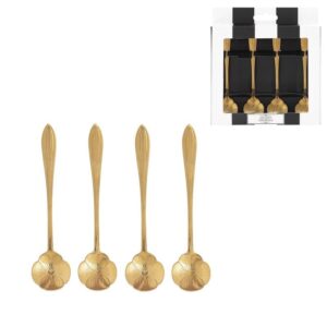JUEGO 4 CUCHARAS DE CAFE FLOR - DCASA Colección SIN COLECCION
