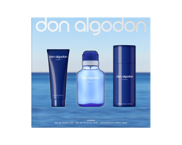ESTUCHE COLONIA DESODORANTE+GEL DUCHA HOMBRE DON ALGODON - DON ALGODON Colección PACK HOMBRE