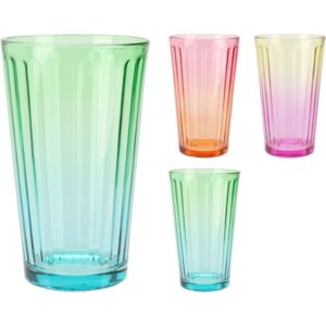 SET 6 DE VASOS 470ML HAPPY - KOOPMAN Colección VASOS