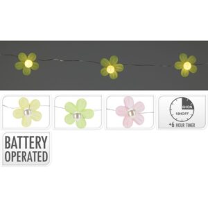 GUIRNALDA 20LED FLOWERS - KOOPMAN Colección ILUMINACION