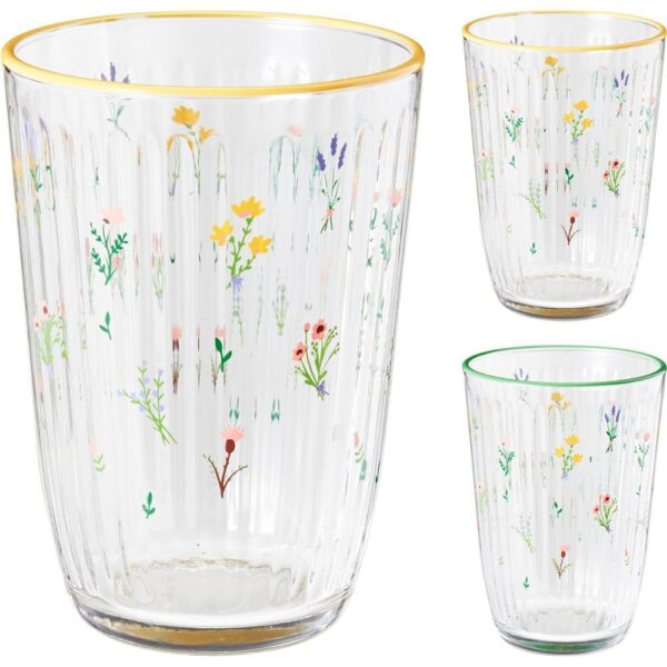 VASO FLORES 395ML SURTIDOS - KOOPMAN Colección HOUSEHOLD GLASS