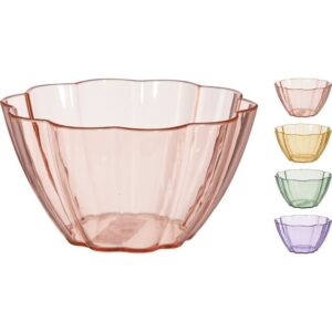 BOWL 500ML FORMA FLORAR COLORES SURTIDOS - KOOPMAN Colección HOUSEHOLD PLASTICS