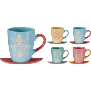 TAZA 330ML SURF SURTIDAS - KOOPMAN Colección HOUSEHOLD PORCELAIN
