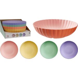 PLATO HONDO MELAMINA 275X275X70MM COLORES SURTIDOS - KOOPMAN Colección HOUSEHOLD PLASTICS