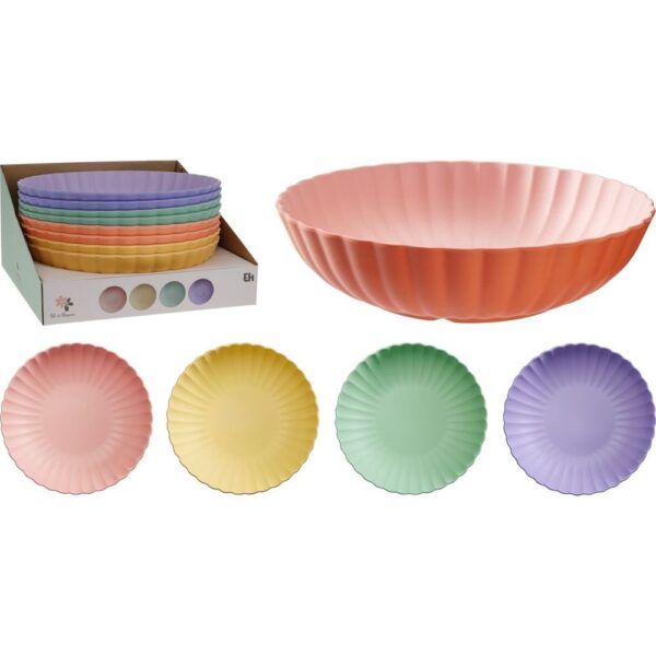 PLATO HONDO MELAMINA 275X275X70MM COLORES SURTIDOS - KOOPMAN Colección HOUSEHOLD PLASTICS