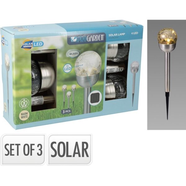 SET 3 LUCES SOLARES - KOOPMAN Colección LAMPARA
