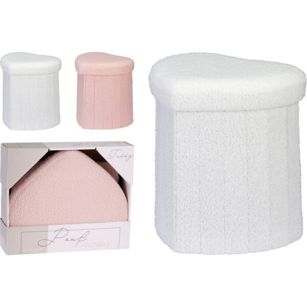 PUFF PARA ALMACENAR CORAZON COLORES SURTIDOS - KOOPMAN Colección PUFF