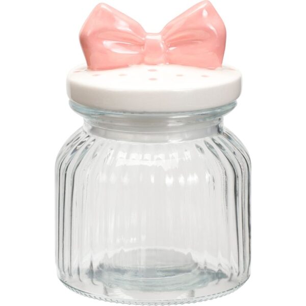 FRASCO CON TAPA LAZO 680ML - KOOPMAN Colección HOUSEHOLD GLASS