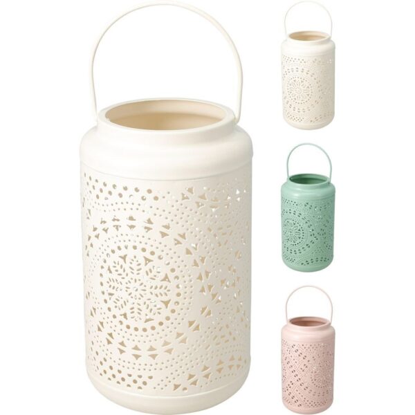 FAROLILLO DECORATIVO 14X24CM COLORES PASTEL SURTIDOS - KOOPMAN Colección LANTERN