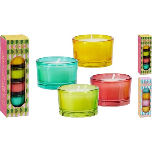 SET 4 VELAS COLORES SURTIDOS - KOOPMAN Colección CANDLES