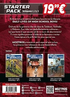STARTER PACK DAILY LIVES OF HIGH-SCHOOL BOYS - YAMAUCHI YASUNOBU - MOZTROS