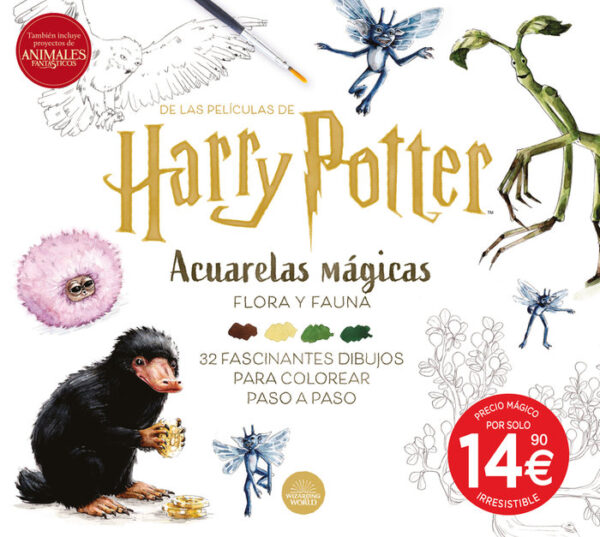 HARRY POTTER ACUARELAS MAGICAS FLORA Y FAUNA - WIZARDING WORLD,J K ROWLING - MAGAZZINI SALANI