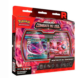 Blister cartas League Battle Deck Team Rockets Mewtwo Ex Pokemon Latino - Oferta