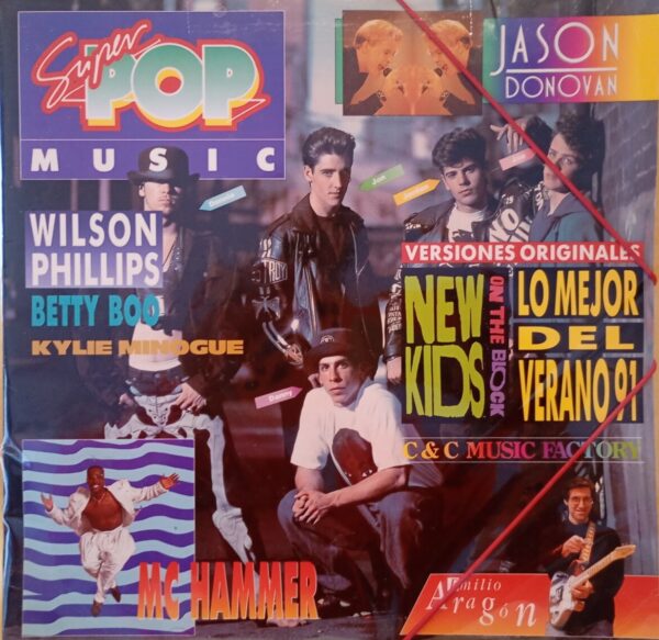 Disco de vinilo LP Promocional Super Pop con Gomas de Carpeta - Vinilos frikis de colección
