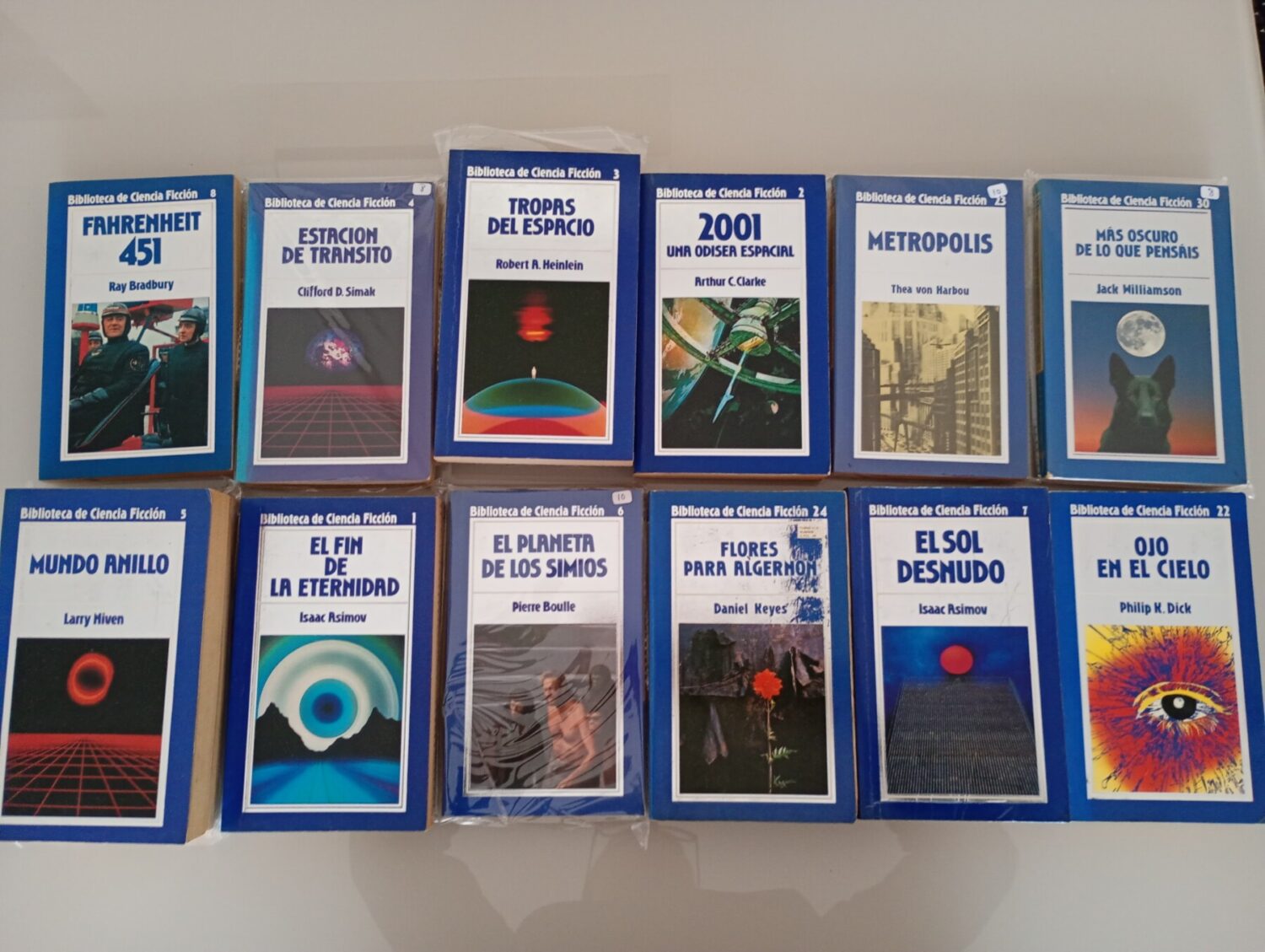 Flores para Algernon - Daniel Keyes - Edición Orbis Fabri Biblioteca Ciencia Ficción Azules