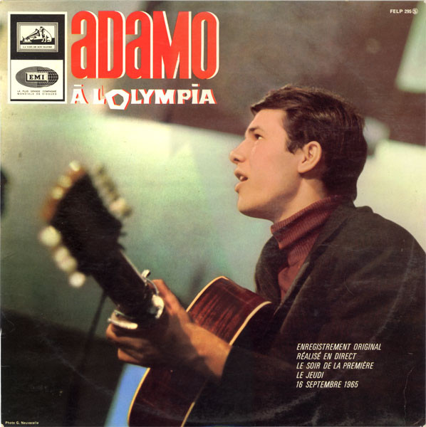 Adamo a l'Olympia - Septiembre 1965 Edición Francesa - Disco vinilo LP Ocasión