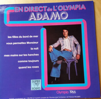 Adamo en direct de l'Olympia 1965 (Delfini, Rauber) - Disco vinilo LP Francia