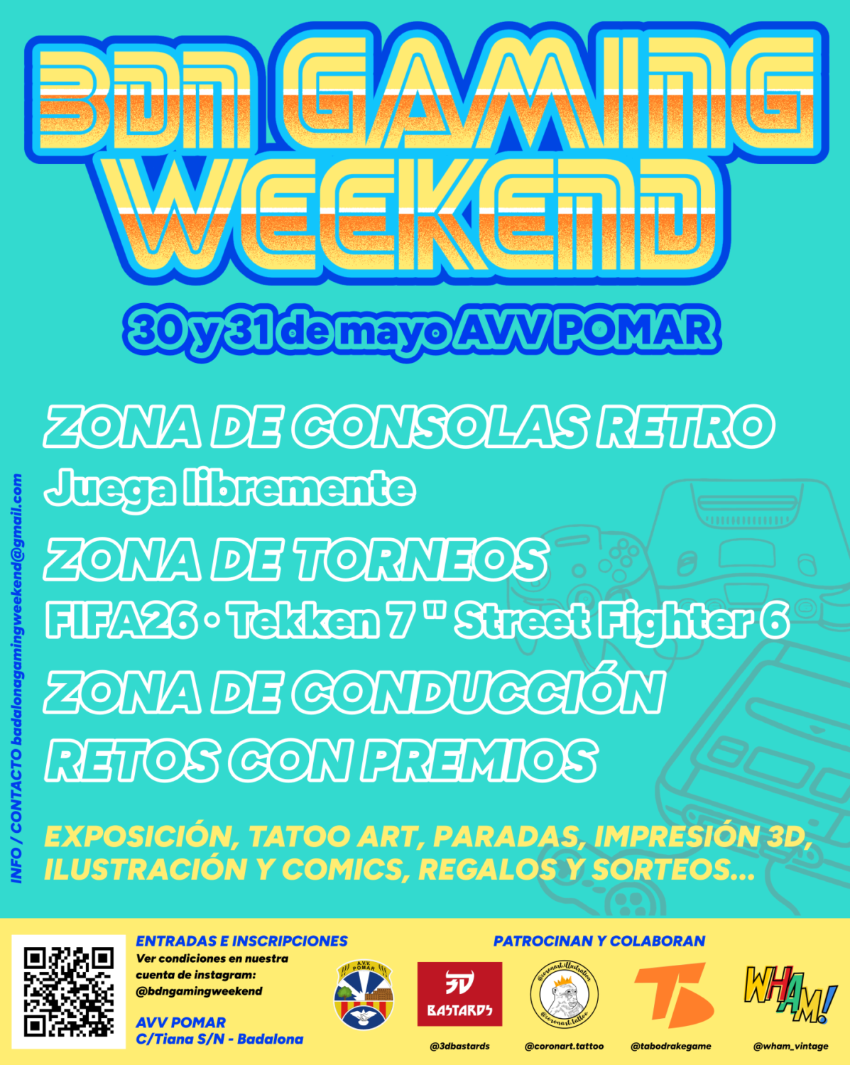 bdn gaming weekend evento retro videojuegos gamers badalona
