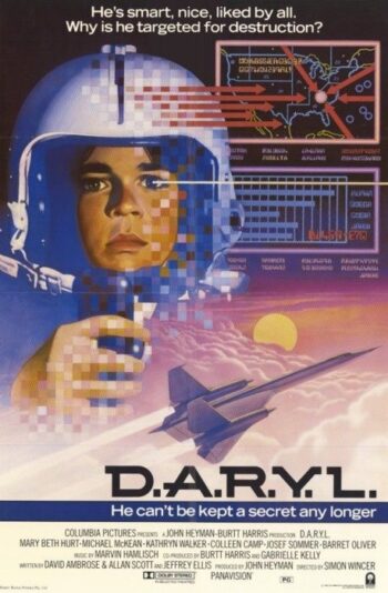 D.A.R.Y.L. Pelicula años 80 (Daryl) Lámina Poster Print A3 Plus