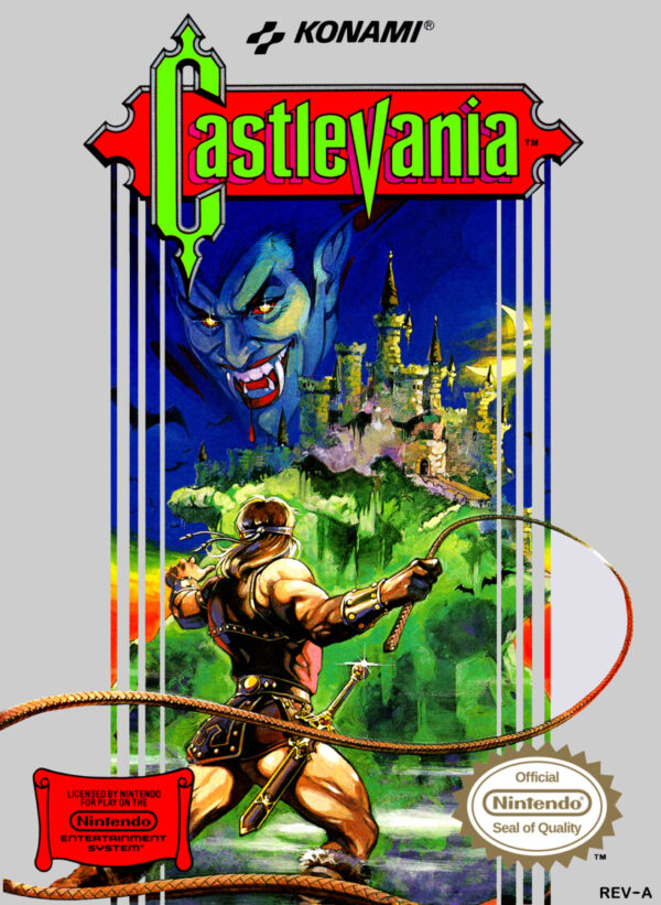 Castlevania Konami Carátula MSX Videojuego Retro - Lámina Poster Print A3 Plus
