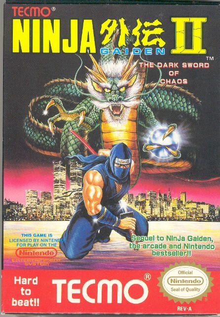 ninja poster vieojuego retro