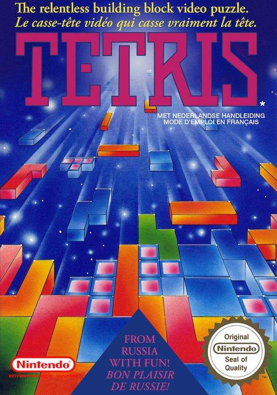 Tetris Anuncio Vintage  Lámina Poster Print A3 Plus