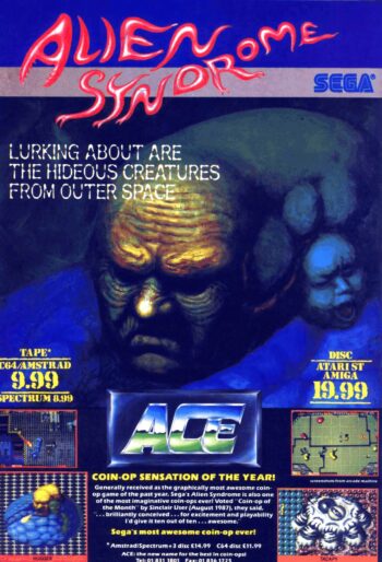 Anuncio videojuego Alien Syndrome inspiracion Giger
