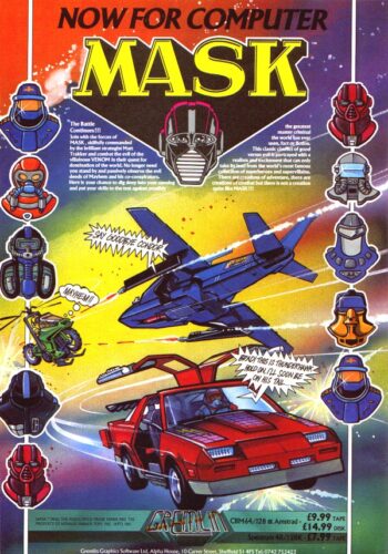 MASK Videojuego Comic Vintage  – Poster Print A3 Plus Super HD
