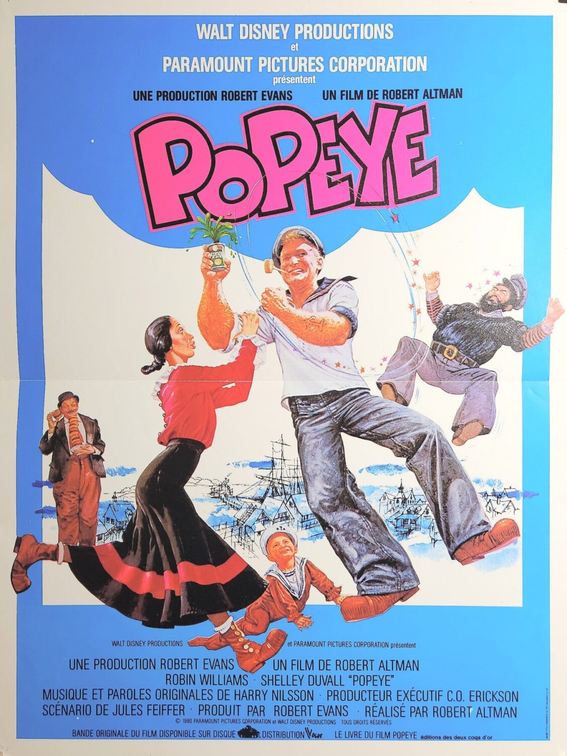 POPEYE ROBIN WILLIAMS SHELLEY DUVALL - Poster Print A3+