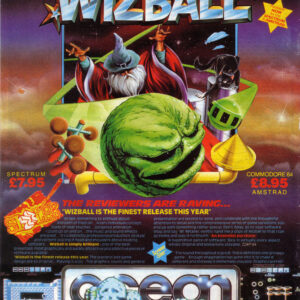 Wizball Videojuego Ocean 8 Bits - Portada – Poster Print A3 Plus Super HD