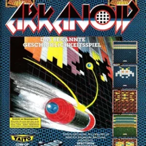 Arkanoid poster print de anuncio de videojuego retro años 80