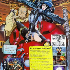 Ghost In the Shell - Anuncio Retro Videojuego Shirow Masamune  -  Lámina Poster Print A3 Plus Super HD