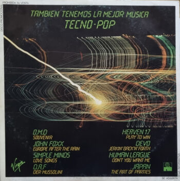 También tenemos la mejor música Tecno-Pop - Recopilatorio 80s - Disco Vinilo LP Promocional - usado