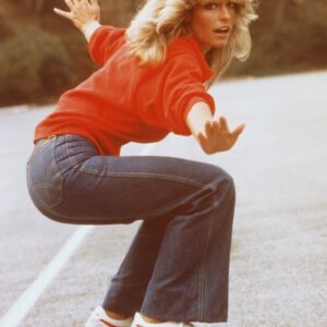 Charlie's Angel's Farra Fawcet Skate  - Poster Print A3+