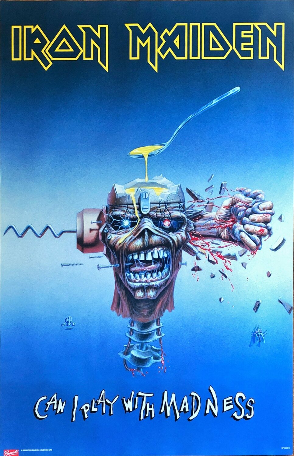 IRON MAIDEN - CAN I PLAY WITH MADNESS - Poster Print A3 Plus