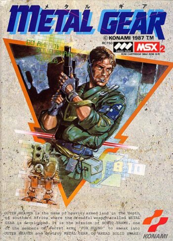 Metal Gear 1 - Konami Videojuegos Retro - Láminas Posters Print A3 Plus