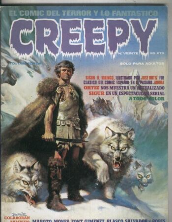 CREEPY Comics de Terror Vintage Pulp Ediciones Toutain N. 20