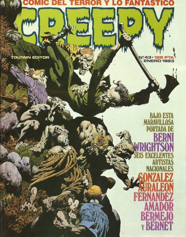 CREEPY Comics de Terror Vintage Pulp Ediciones Toutain N. 43