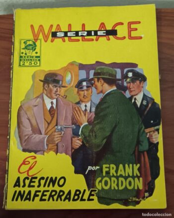 EL ASESINO INAFERRABLE – FRANK GORDON SERIE WALLACE Ilustr. Blasco – Novela Pulp Vintage